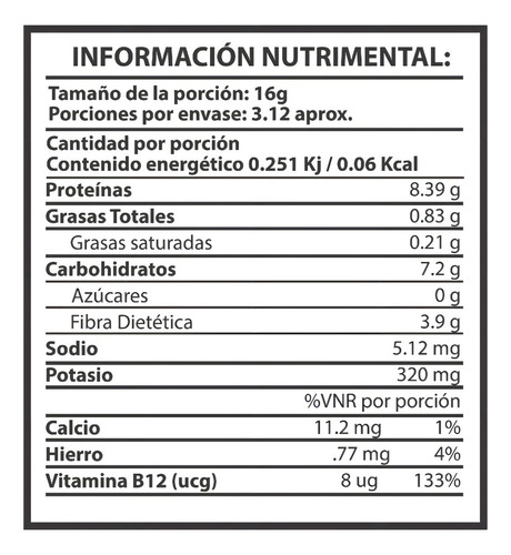 Levadura Nutricional (150 Gramos) Verde Soy