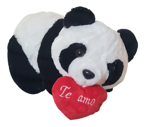 Oso Panda Peluche Extrasuave Corazon Enamorado