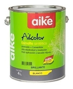 Esmalte Sintetico Aike 3 En 1 Efecto Laqueado X 4 Lts