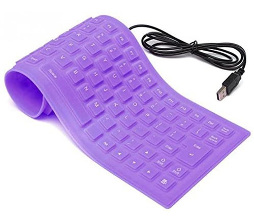 Teclado Flexible (enrollable) Impermeable Usb