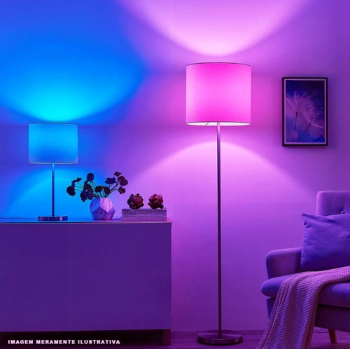 Lampada Rgb 12w Smart Wifi Google Alexa Automacao Smarteck