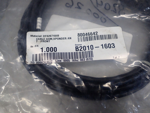 Df62071049 Cable Assembly, Xponder An T Front 80046642 N Zza