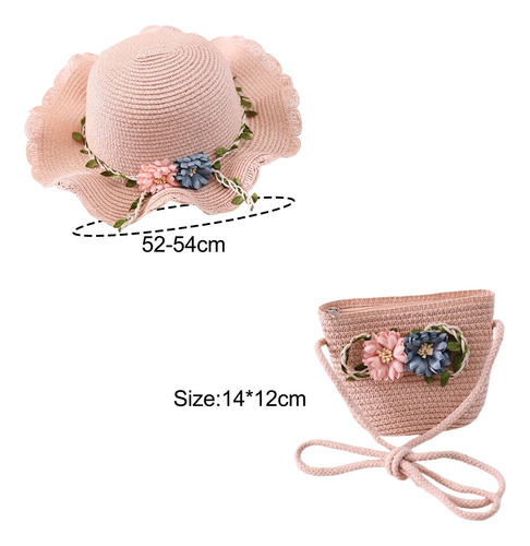 Sombrero De Sol Para Niños, Gorro De Playa, Bolso De Mano