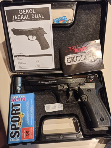 Pistola Fogueo Ekol Jackal Dual Rafaga9mm Sonido Real $ 280