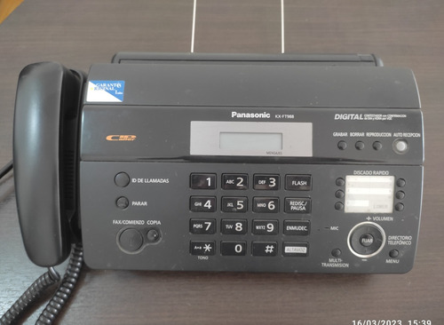 Teléfono Fax Panasonic Kx-ft988