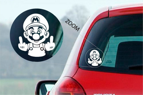 Super Mario Calco Sticker Vinilo Skin Decoracion