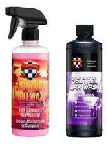 Comprar Shampoo Para Autos Neutral 1l + Cera Carnauba Hot Wax 1l