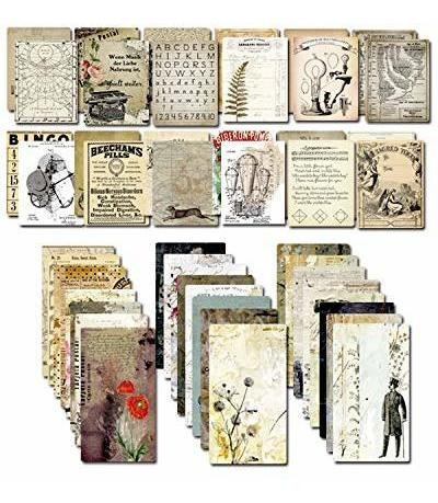 Kit De Suministro Papel Decoupage Para Junk Journal Tn Cuade