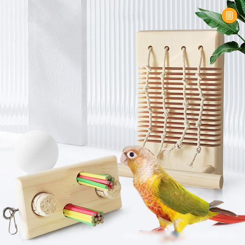 3 Juguetes Para Masticar Loros, Columpio Para Loros,