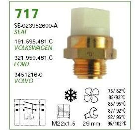 Imagen 1 de 5 de Bulbo Electro Vw Gol/etc. 95/84-102/91