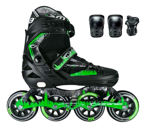 Patines Linea Ajustables Semiprofesional Canariam Rollerteam