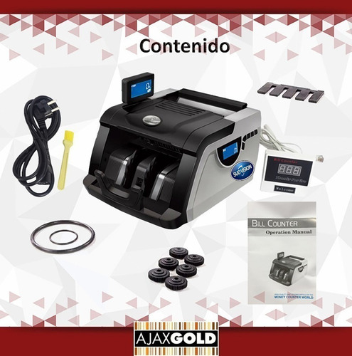 Contadora De Billetes Máquina Cuenta Dinero Falsos Detector