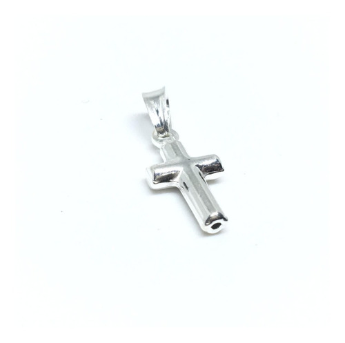 Dije Mini Cruz Palito Religioso Comunión 1cm Plata 925