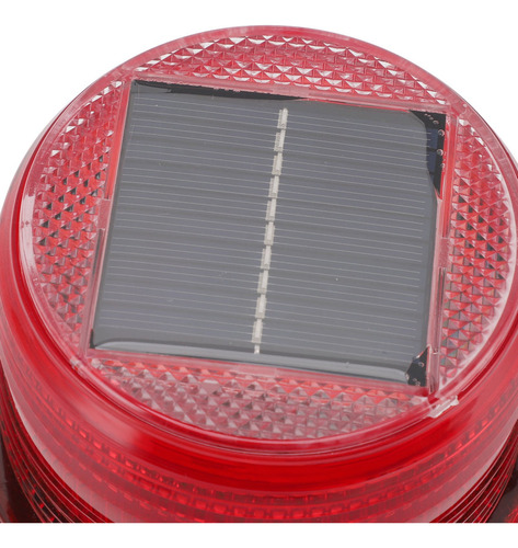 De Baliza Solar Roja Y Roja Con Sensor De 8 Led Desde El