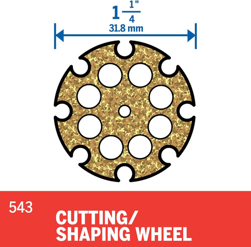 543 Rueda De Corte/modelado De 1-1/4 Pulgadas