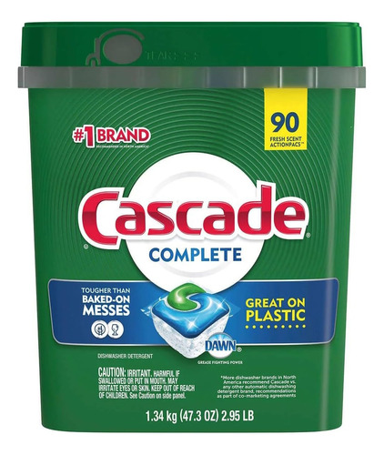 Cascade Complete 90 Pastillas Lavavajillas Detergente