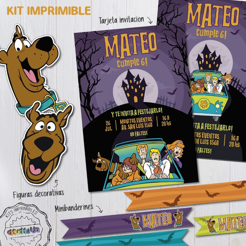 Kit Imprimible Scooby-doo