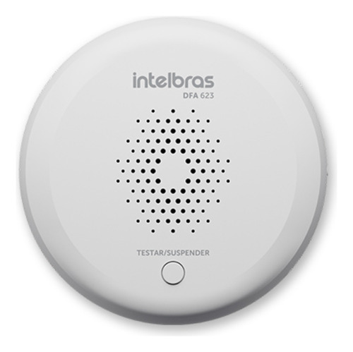 Detector De Fumaça Sem Fios Autônomo Intelbras Dfa 623 Cor Branco