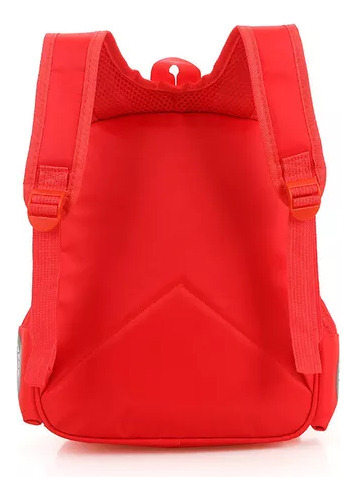 Mochila infantil de dibujos animados de Disney para niños con coche para jardín, color rojo