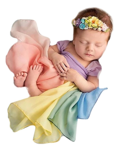 Vestido De Diseño Para Niñas Recién Nacidas, Fotografía Foto