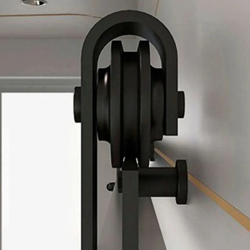Imagen 2 de 9 de Kit Granero Premium Acero Negro Guia De 2 Mts. Completo