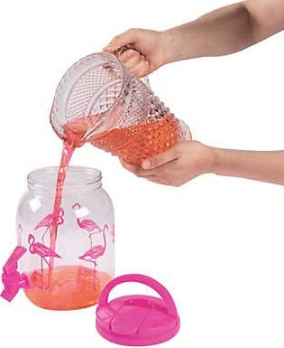 Imagen 3 de 4 de Dispensador De Agua Jugos Flamenco Captus Con Canilla Y Vaso