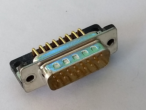 Conector Db15 Macho 90º  P/pcb Sin Torrecillas (lote X 5)