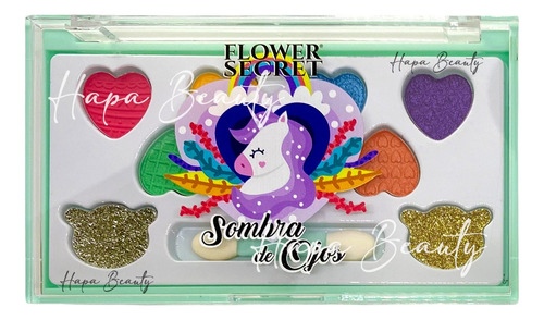 Paleta De 9 Sombras Para Niñas Y Adolescentes Flower Secret