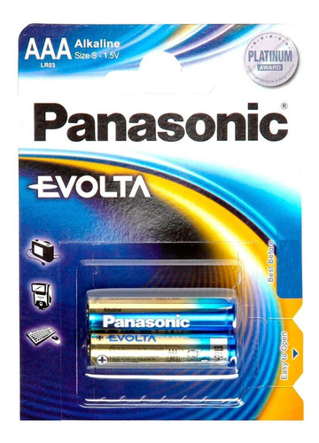 Pila Panasonic Evolta Alcalina Aaa Con 2 Lr03