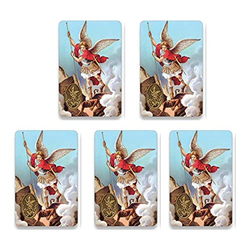 Tarjetas De Oración De Plástico San Miguel Arcángel ...