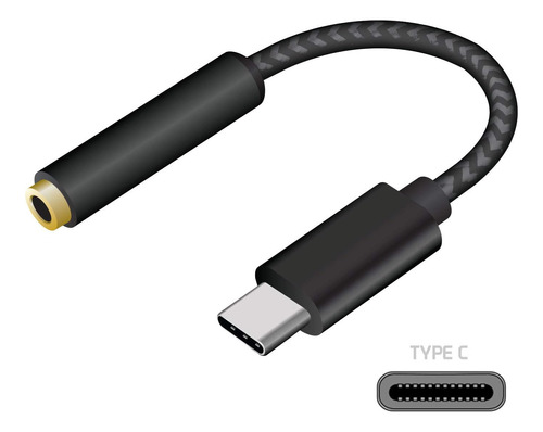 Adaptador Usb C A Jack Cellet Usb C De 3.5mm Para iPad Galax