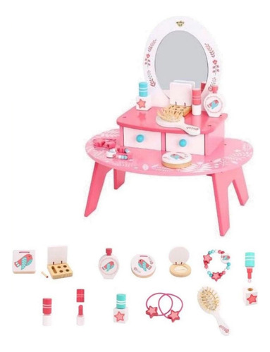 Penteadeira Infantil De Madeira Tooky