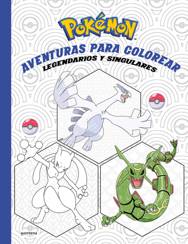 Libro Pokemon Aventuras Para Colorear Legendarios Y Singu...