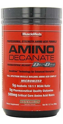 Suplemento - Muscle Meds Amino Decanate, Sandía, 360 Gramos