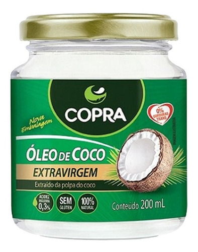 Óleo De Coco Extra Virgem Original Copra 200ml