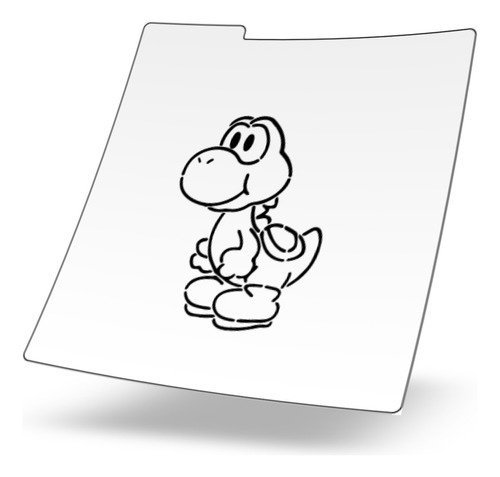 Stencil Reusable Galletas - Yoshi Mario Bros