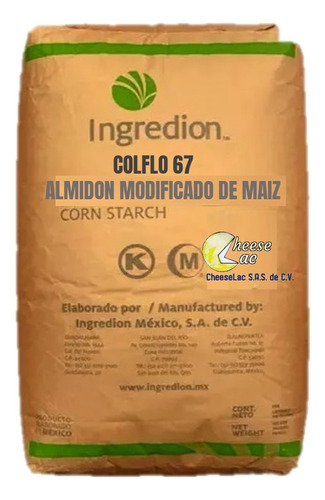 25 Kg Almidón Colflo 67. Ingredion