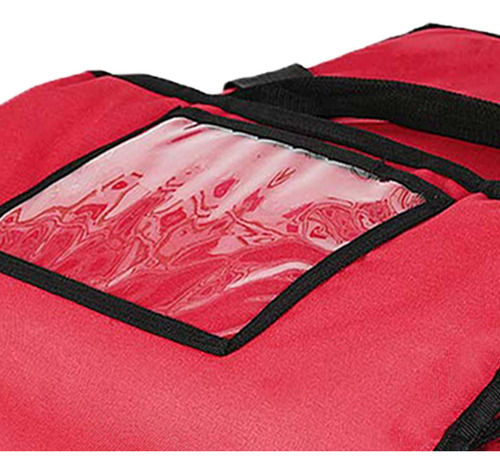 Pizza Develivey Bag Aislado Pizza Carrier Rojo 50x50x25cm