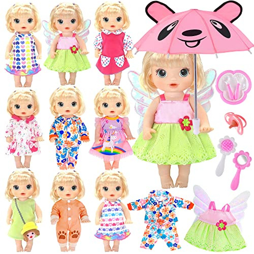 Ebuddy 10 Conjuntos Baby Doll Clothes Vestido De Ns39p