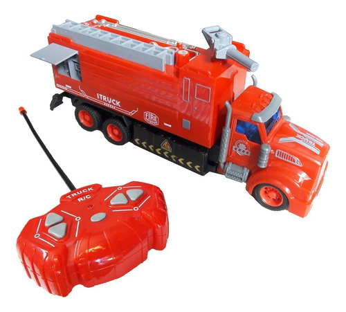 Camion De Comberos Juguete Rc Con Escalera Firefighter
