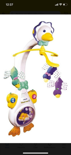 Movil Mami Pata Proyector Y Grabador Vtech Maternelle Blanco Mamá Pata (Usado)