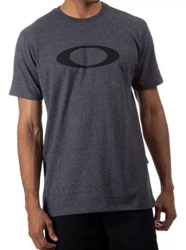 Camiseta Oakley Origins Frog Tee Black Shadow - Cinza