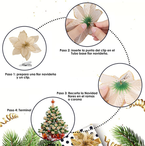 Adornos Para Árbol De Navidad, Flores Y Campanas, 114 Piezas | Meses sin intereses Adornos Para Árbol De Navidad, Flores Y Campanas, 114 Piezas | Meses sin intereses