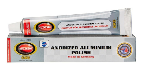 Polidor Limpa Brilho Autosol Alumínio Anodizado Colorido 