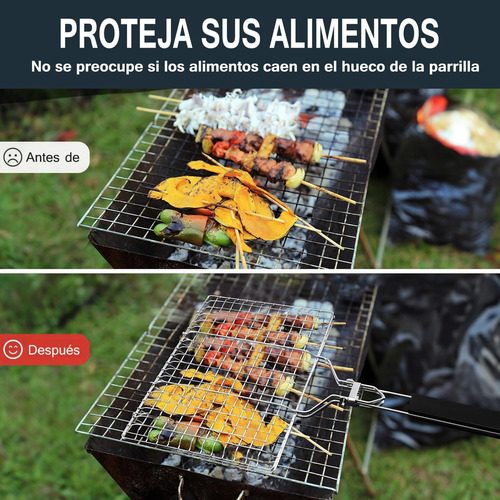 Cesta De Grelha, Cesta De Aço Inoxidável Com Alça, Cesta De
