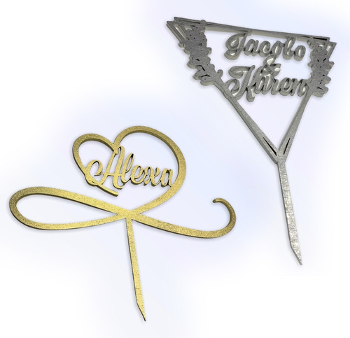 Topper Cake Personalizado Mdf 3mm Para Pastel Al101a