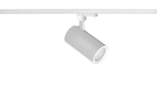 Luminaria Riel 1 Metro Con 3 Spot Led 9w C/u Incluidos Blanco (luz Neutra)