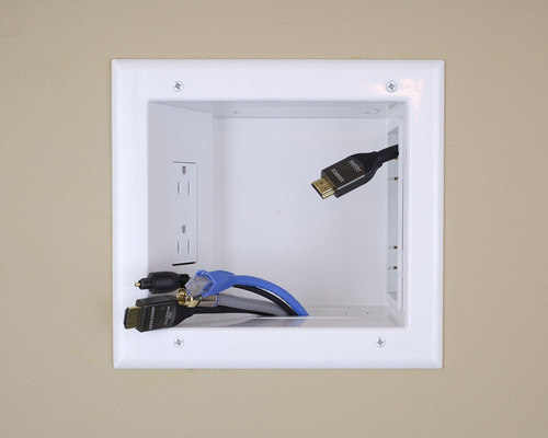 Data Comm Electronics 45-0061-wh Recessed Av/hdmi Cable With