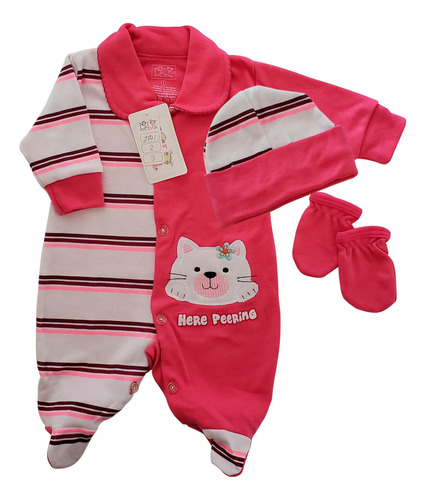 Monito Enterizo De Bebe Con Accesorios Bebu Ref. 2771