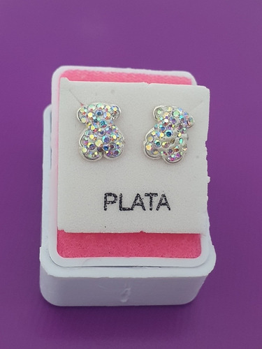 Aretes De Oso Tous Plata Ley 925